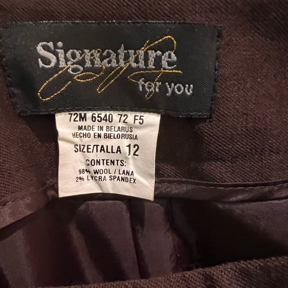 Brown wool culottes - Picture 2 of 4